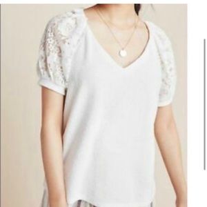 Anthropologie white Top